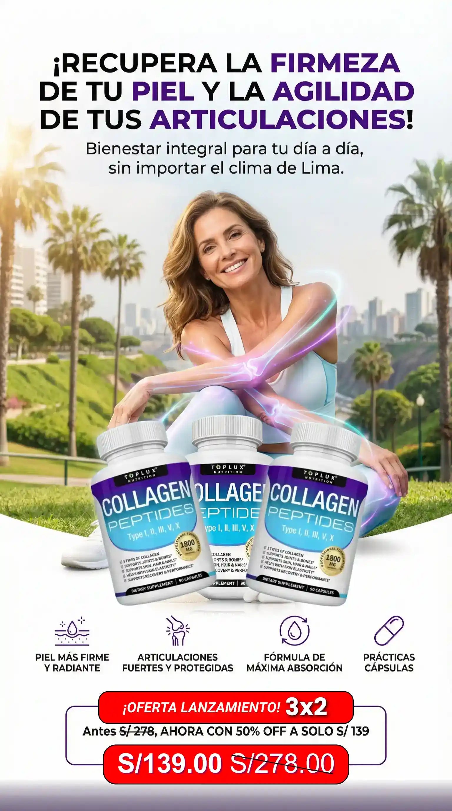 Colágeno Toplux | Recupera la juventud | OFERTA 3X2